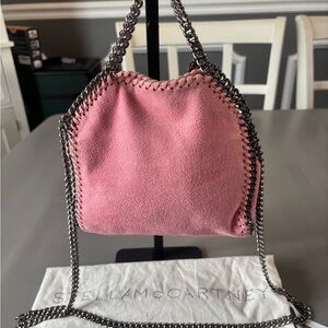 Stella McCartney Pink Shoulder Bag with Chain Accent